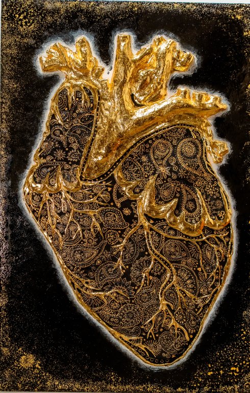 Unstoppable Heart — sculptural artwork by Natasha Sosnova