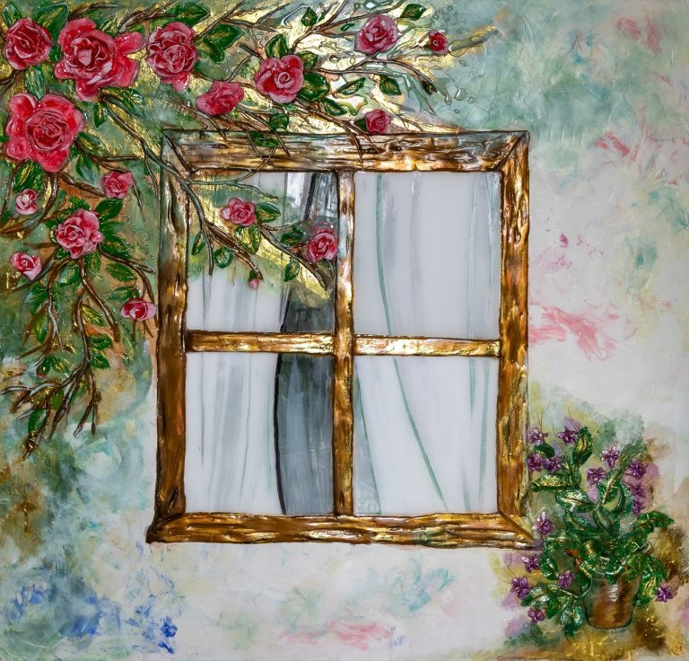 Window into Your Peace — sculptural artwork by Natasha Sosnova