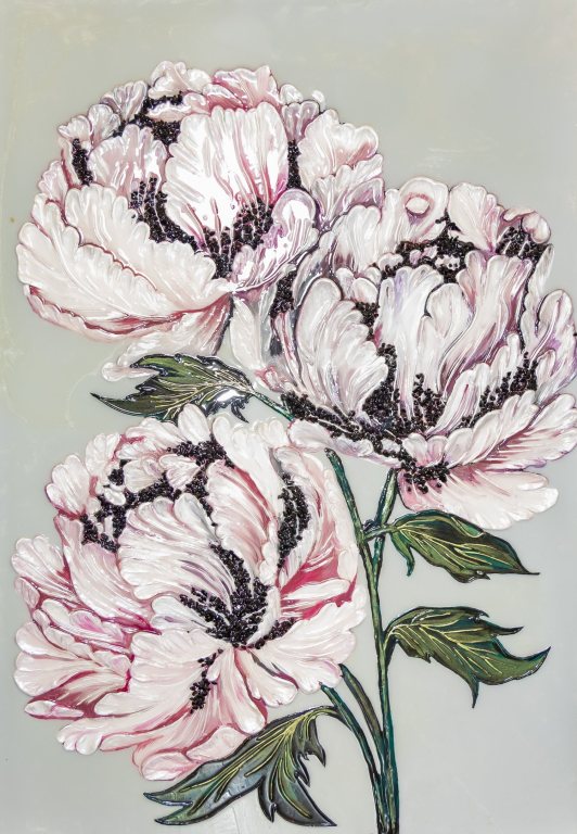 The Pink Peony — sculptural artwork by Natasha Sosnova