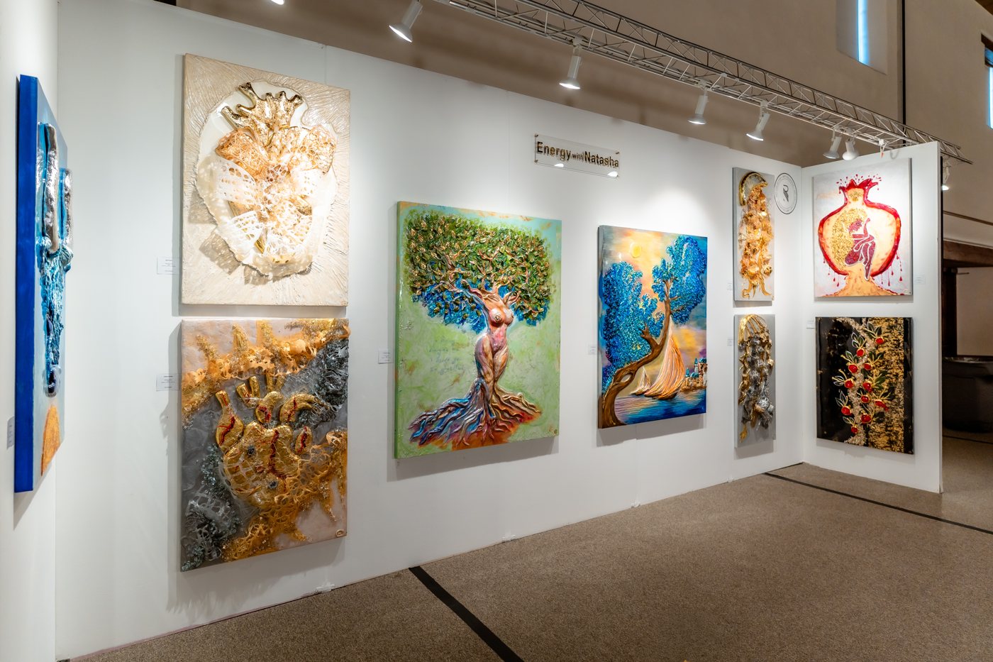 Natasha Sosnova's booth at Art Santa Fe 2026