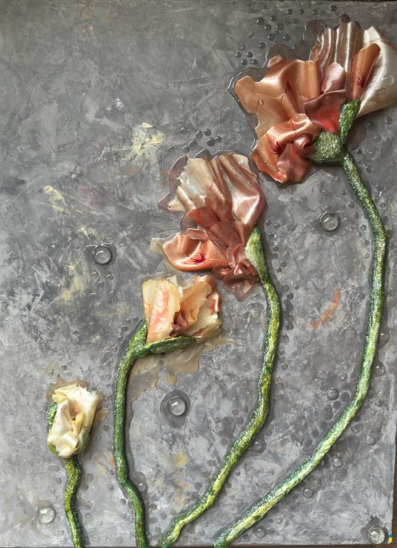 She Blooms Through It All — sculptural artwork by Natasha Sosnova
