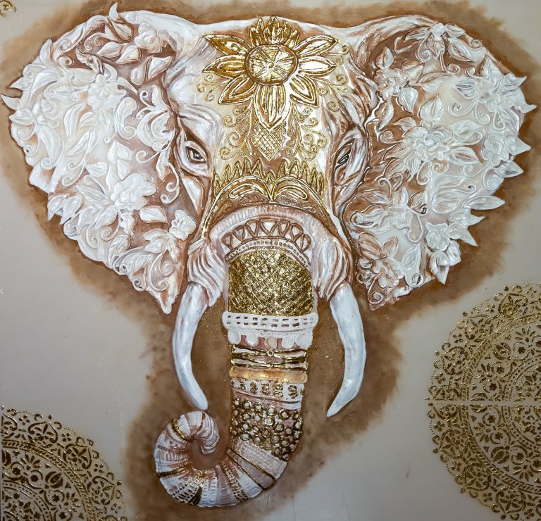 Elephant — sculptural artwork by Natasha Sosnova