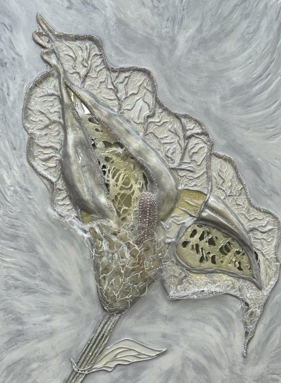White Calla Lily — sculptural artwork by Natasha Sosnova